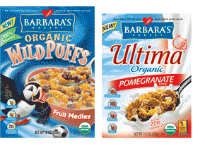 free sample coupon barbara's organic cereal