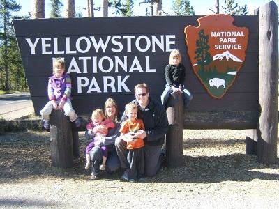 family yellowstone trip 2010 