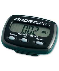 sportline pedometer that measures step and distance
