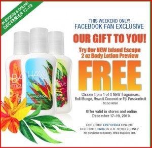 bath and body works free