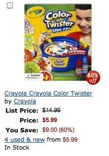Crayola Coloring on Crayola Color Twister