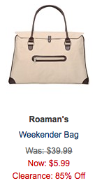 roamans weekender bag