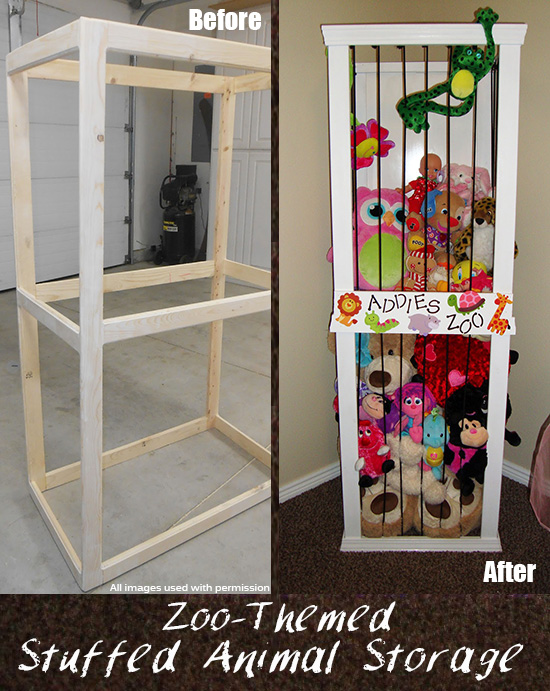 how to make a stuffed animal zoo cage