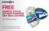 FREE Pampers Cruisers sample pack