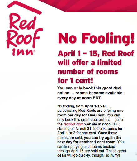 Red Roof Inns Penny Rooms offer