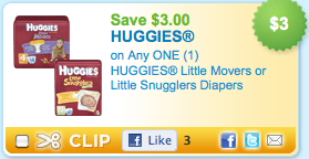 Huggies coupon movers snugglers