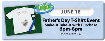 Michaels stores event fathers day june 18