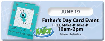Michaels father's day card making activity