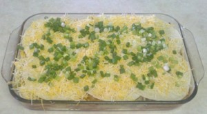 Enchilada casserole final layer
