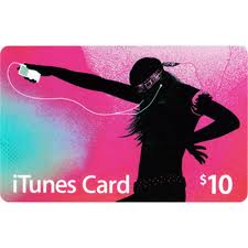 itunes $10 gift card