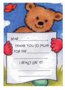 kids thank you notes