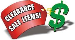 clearance sale items price tag 