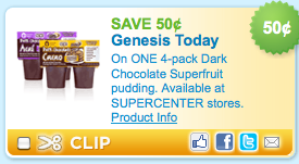 genesis today cacao dark chocolate superfruit pudding coupon