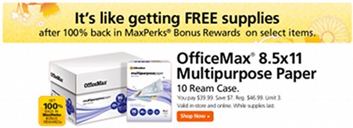 office max free paper