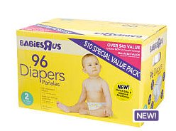 babies r us new diapers size 3 box