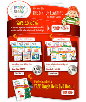 brainy baby holiday gift sets specials