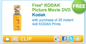 Kodak DVD coupon 