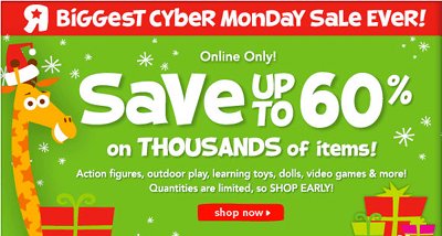 cyber monday deals on toys
