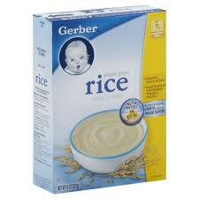 gerber rice cereal