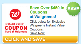 Walgreens Instant Value coupons