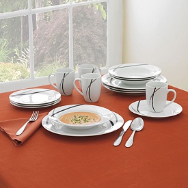 brylane porcelain dinnerware set 