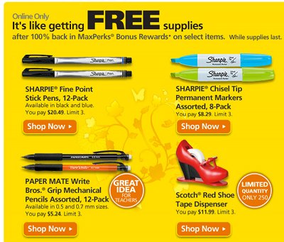 office max free items february 6th