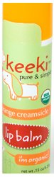 organic lip balm by keeki orange creamsicle