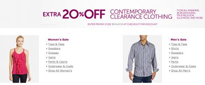 amazon clearance coupon code clothes july