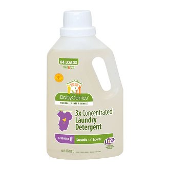 babyganics laundry detergent 64 oz. liquid bottle