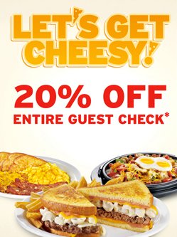 denny's 20% discount coupon