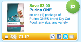 purina one pet food coupon
