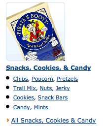 snacks and candy on amazon