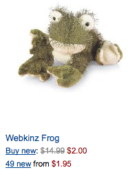 webkinz frog