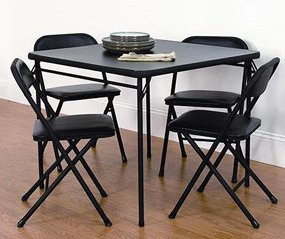 Folding Card Table and 4 Folding Chairs For Only $56.83 Shipped - The