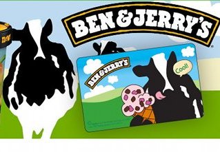 Ben and Jerry's $10 Gift Card for only $5 - While Supplies Last - The