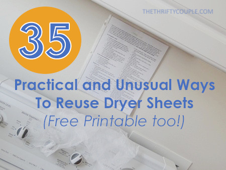 ways to reuse dryer sheets