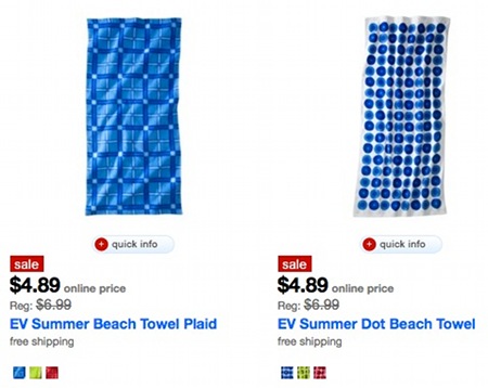 Target Com Daily Deal Beach Towels For 4 89 Shipped FREE Today Only   Beach Towels Target 