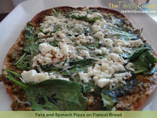 feta-and-spinach-pizza-on-flatout-bread