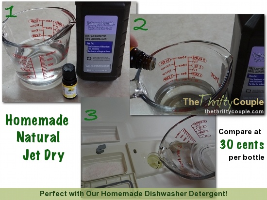 Homemade Natural Jet Dry (Rinse Aid): 2 Ingredients, 5 Minutes and .30 Per  Bottle - The Thrifty Couple