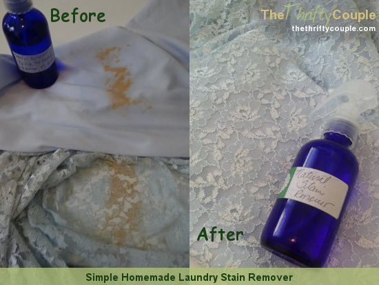 Homemade laundry stain remover