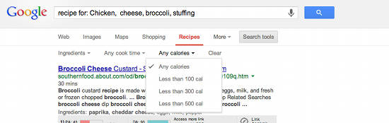 google-recipe-calories