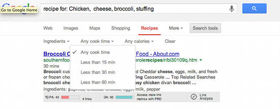 google-recipe-cooking-time