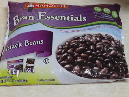 store bought freeze black beans
