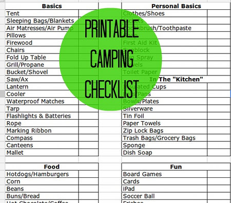 01 - Clever Pink Pirate - Printable Camping Checklist-sm