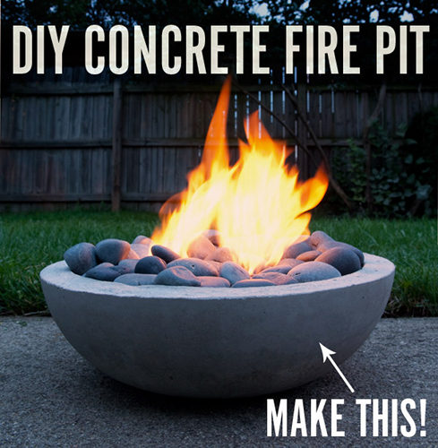 Own Diy Concrete Fire Pit, Diy Concrete Fire Pit