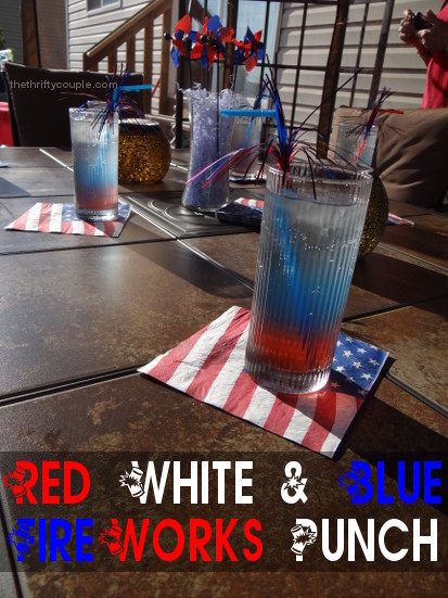 Red White and Blue Fireworks Punch