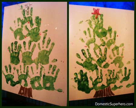 03 - Domestic Superhero - Handprint Christmas Tree