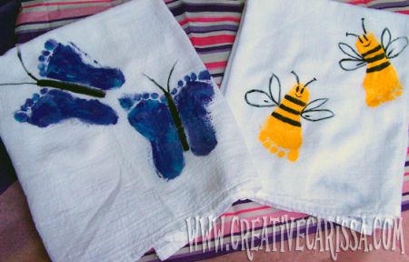 04 - Creative Green Living - Footprint Butterfly Towels