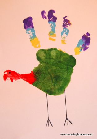 08 - Meaningful Mama - Handprint Turkey
