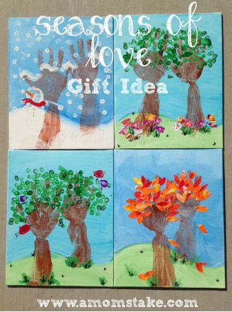 13 - A Moms Take - Seasons Handprint Crafts